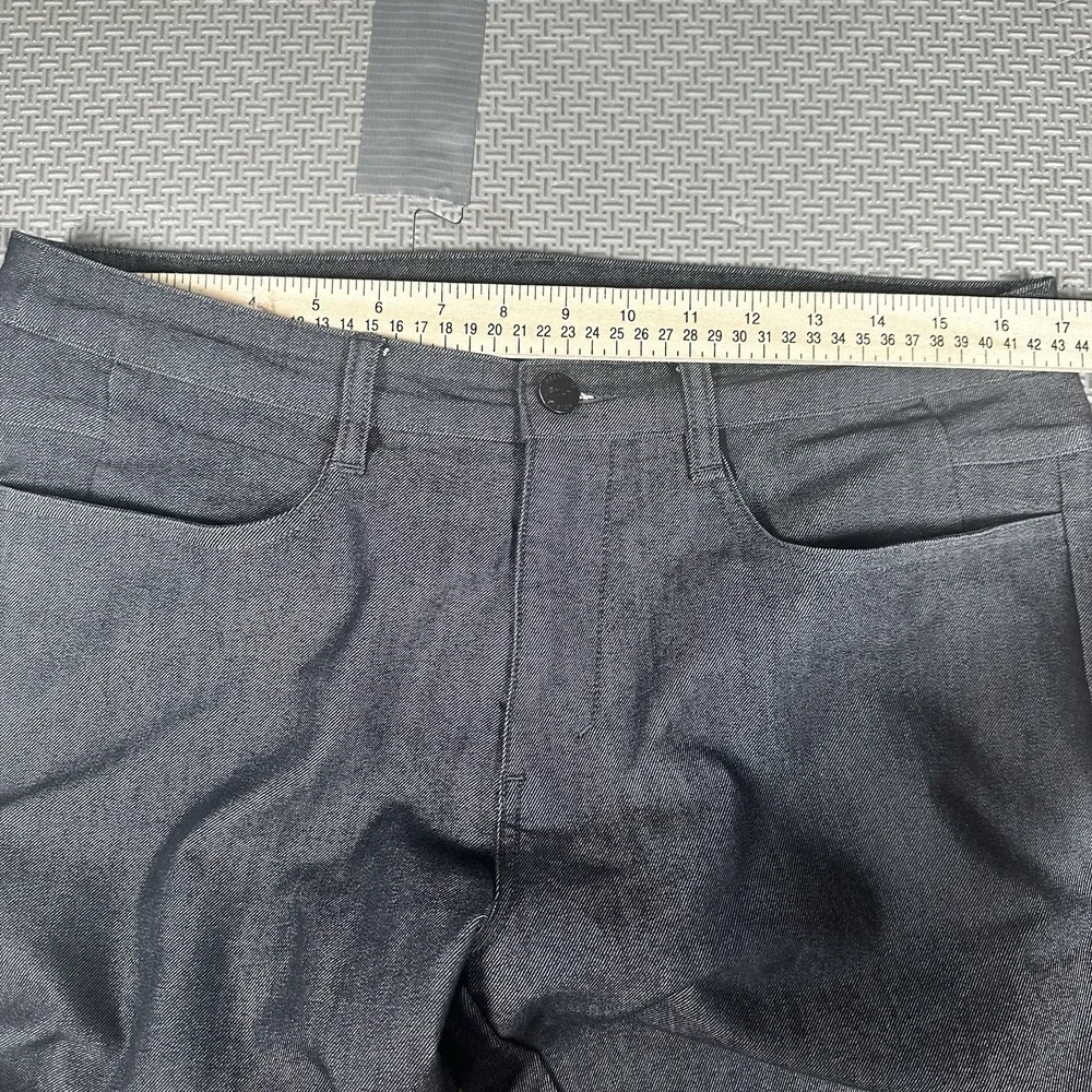 BYLT Pants Mens 33x30 Heathered Black Everyday 2.0 Chino Stretch Zip Pocket EUC